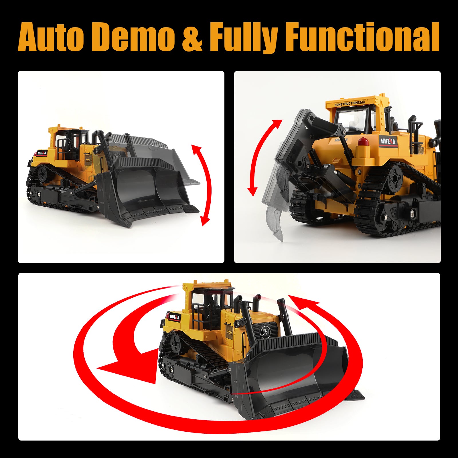 Huina 1554 1:16 RC Bulldozer