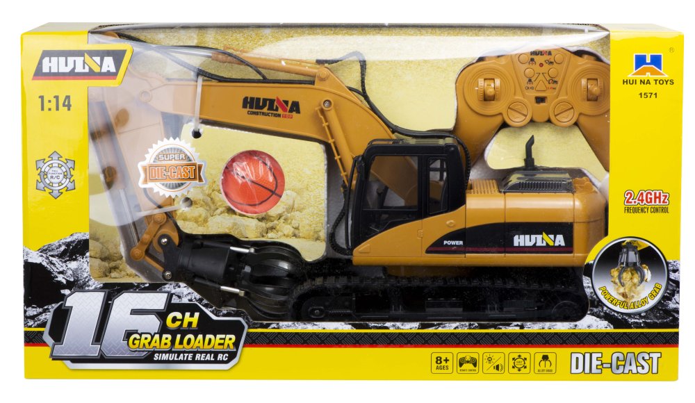 Huina 1571 1:14 RC Grab Excavator