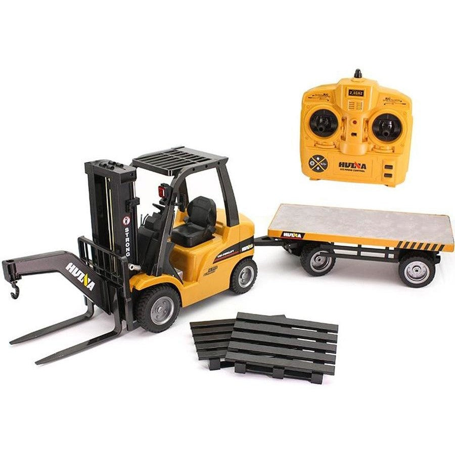 Huina 1576 1:10 RC Forklift + Flat Bed