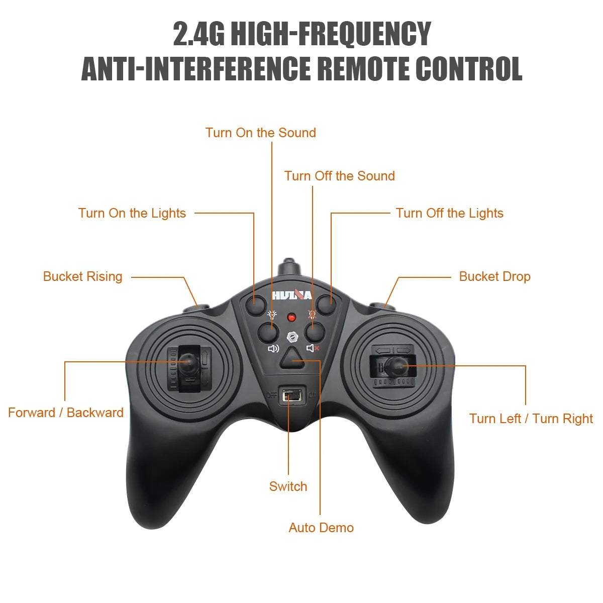 Huina 1553 1:16 RC Dump Truck