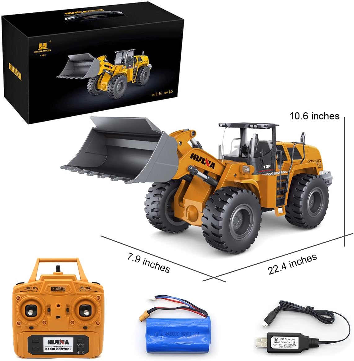 HUINA 1583 1:14 RC WHEEL LOADER