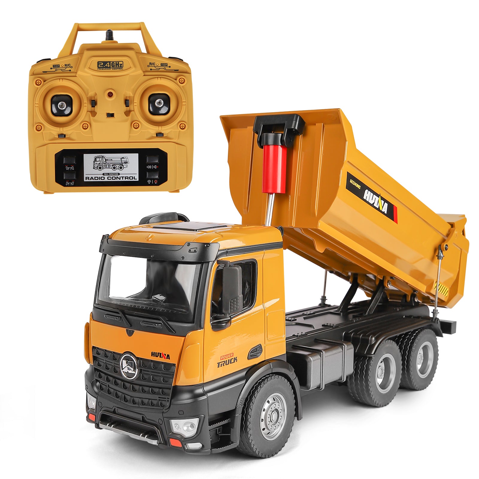 HUINA 1582 1:14 All Metal Heavy Duty Dump Truck Toy